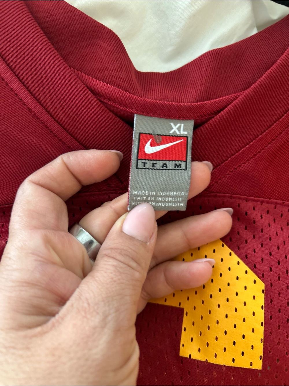 Nike USC Trojans #6 Football Jersey Youth XL Cardinal Red Gold NCAA Game Day - Picture 8 of 10